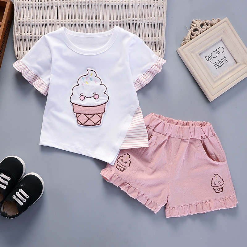 Baby Products Lotion - 1-4T Girl Clothes Summer Short Sleeve