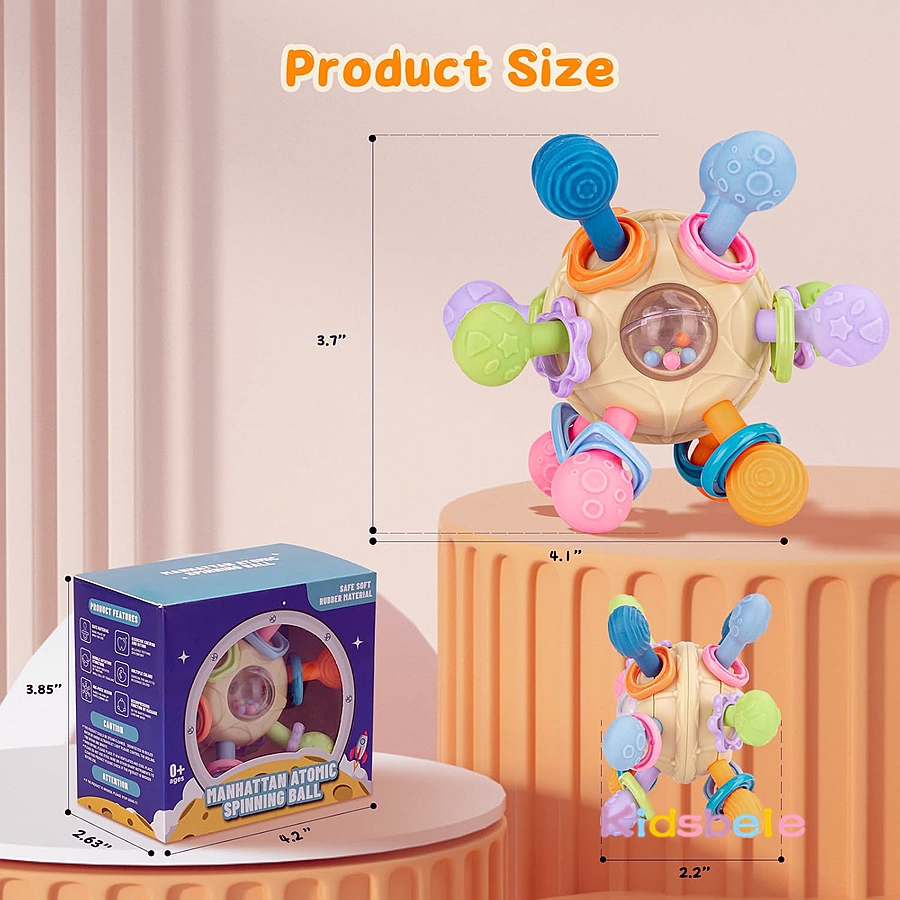 Newborn Infant Shake Grab Spin - Baby Products For Newborn recension och pris