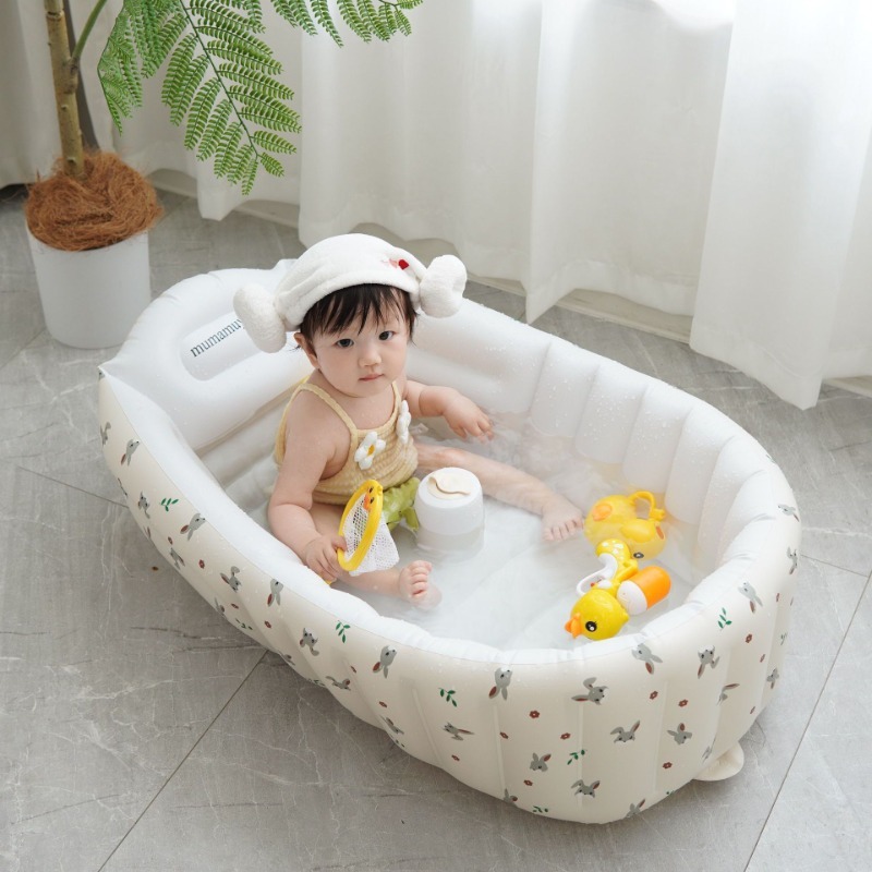 1PC Cartoon Inflatable Bathtub - Baby Products For Newborn recension och pris