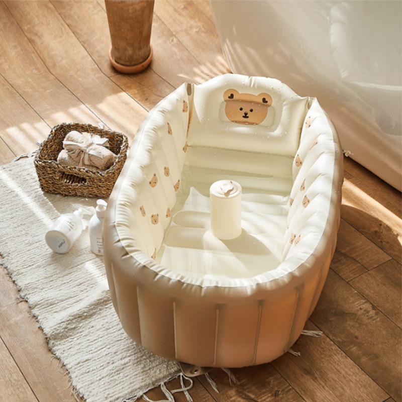 1PC Cartoon Inflatable Bathtub - Baby Products For Newborn recension och pris