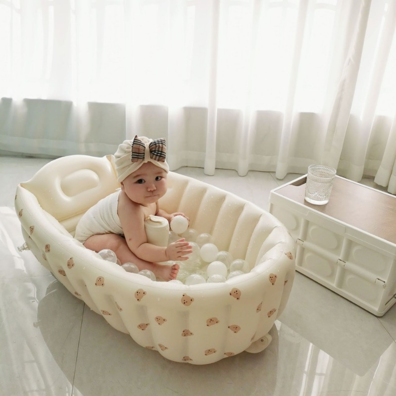 1PC Cartoon Inflatable Bathtub - Baby Products For Newborn recension och pris